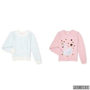 Wonder Nation Girls Eyelash Sweaters 2 NEW!